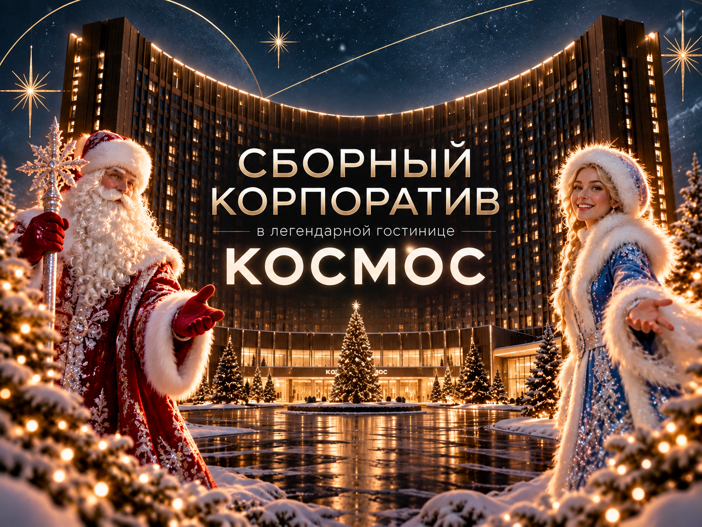 Сборный корпоратив 24 декабря 2026 в гостинице «Космос»